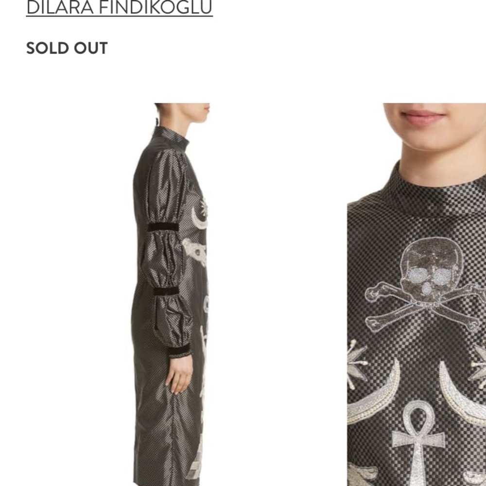 Alien Goddess Embellished Silk dress like new